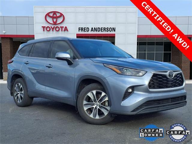 used 2022 Toyota Highlander car, priced at $36,595