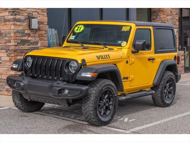 used 2021 Jeep Wrangler car, priced at $29,545