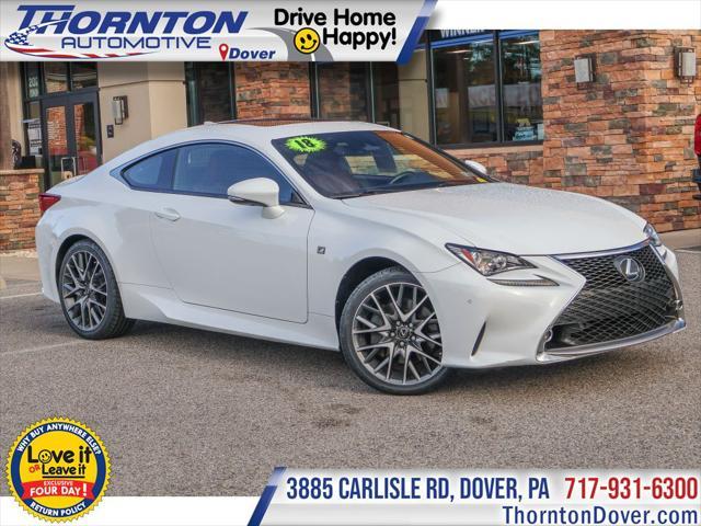 used 2018 Lexus RC 350 car, priced at $32,874