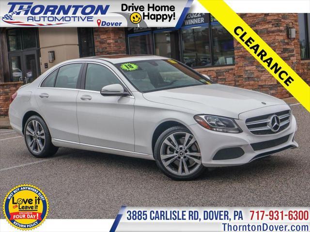 used 2018 Mercedes-Benz C-Class car, priced at $24,472