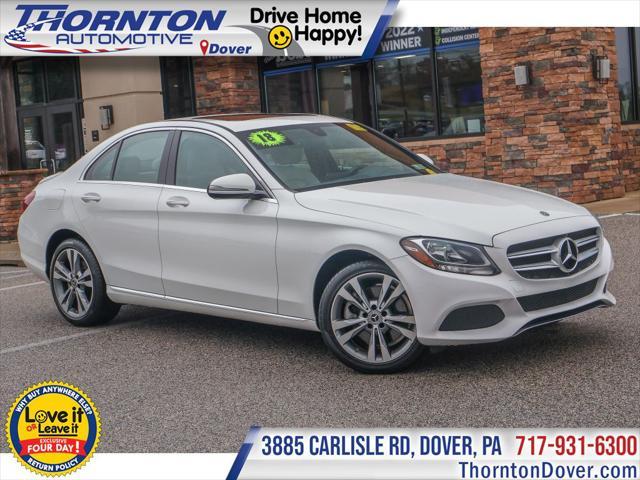 used 2018 Mercedes-Benz C-Class car, priced at $24,472