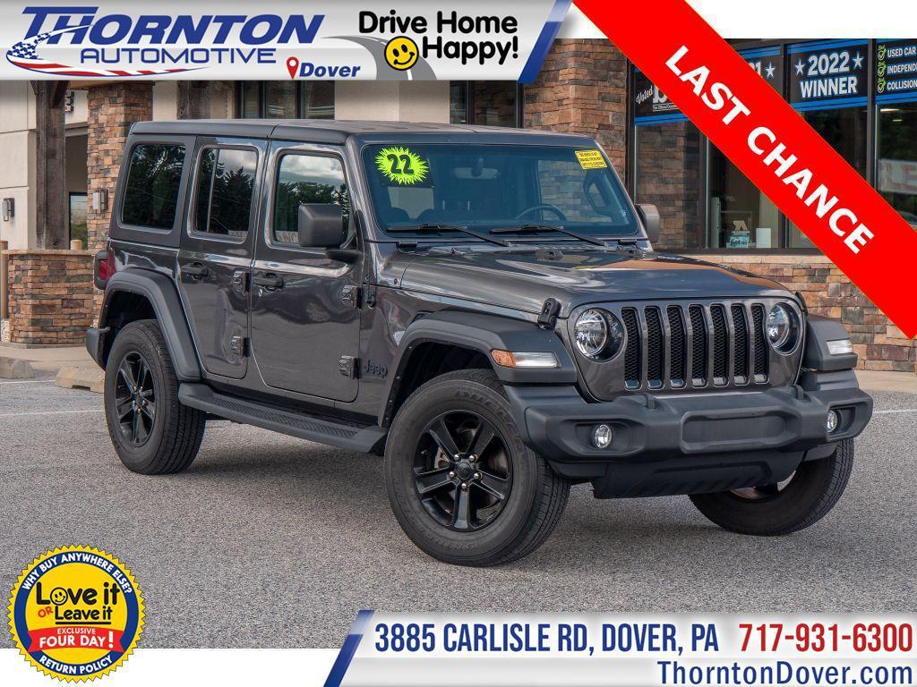 used 2022 Jeep Wrangler Unlimited car, priced at $30,500
