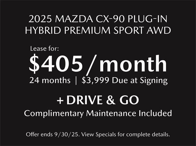 new 2025 Mazda CX-90 PHEV car, priced at $53,821