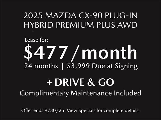 new 2025 Mazda CX-90 PHEV car, priced at $56,735