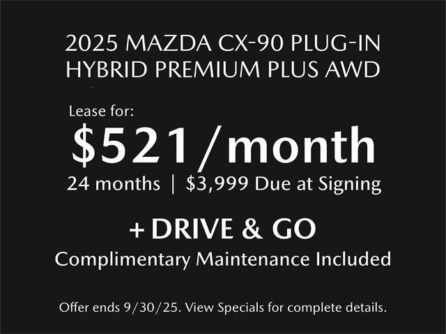 new 2025 Mazda CX-90 PHEV car, priced at $56,735