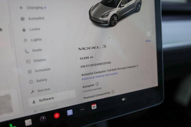 used 2022 Tesla Model 3 car, priced at $24,498