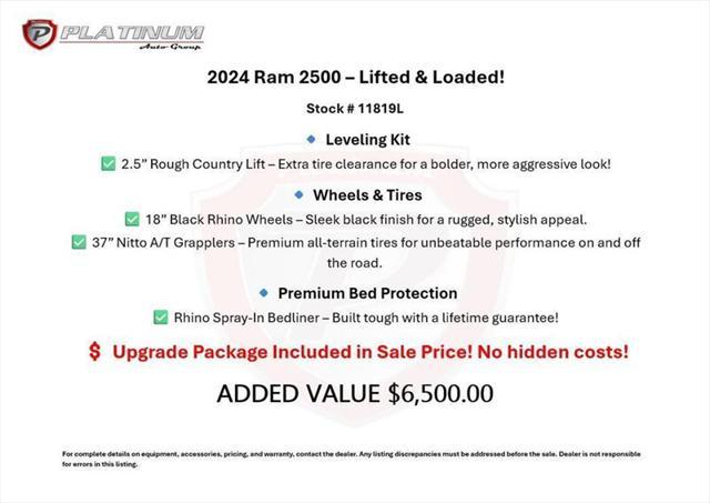 used 2024 Ram 2500 car, priced at $61,995