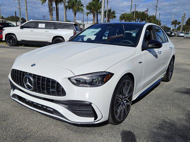 new 2025 Mercedes-Benz AMG C 43 car, priced at $73,590