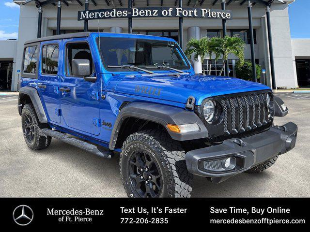 used 2021 Jeep Wrangler car, priced at $35,338