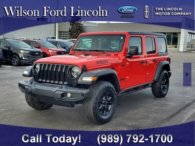 used 2021 Jeep Wrangler car, priced at $26,900