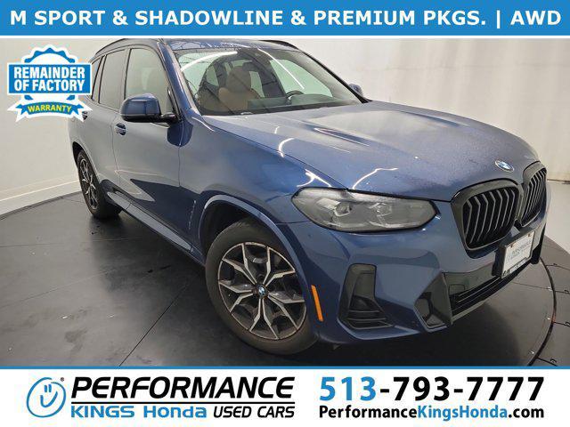 used 2022 BMW X3 car, priced at $37,828
