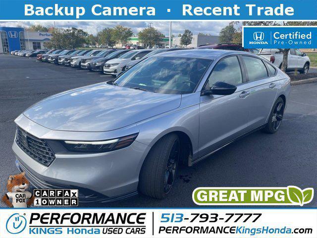 used 2023 Honda Accord Hybrid car, priced at $28,620