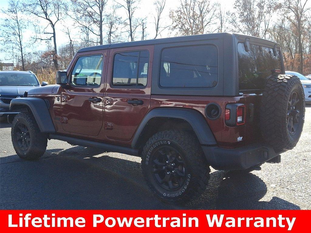 used 2021 Jeep Wrangler Unlimited car, priced at $31,351