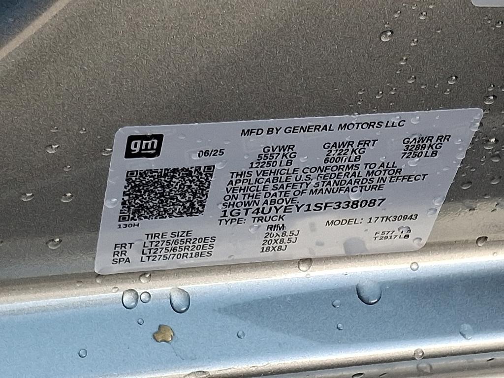 new 2025 GMC Sierra 3500 car, priced at $98,300