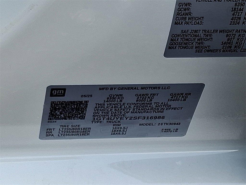 new 2025 GMC Sierra 3500 car, priced at $101,535