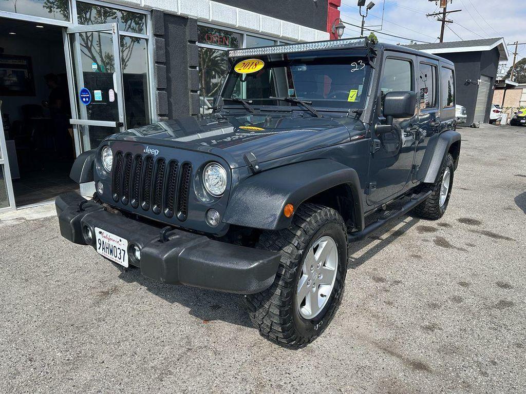 used 2018 Jeep Wrangler JK Unlimited car, priced at $19,900