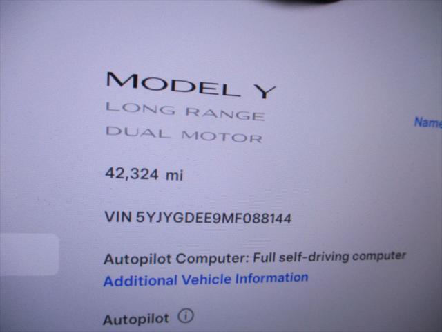 used 2021 Tesla Model Y car, priced at $28,491