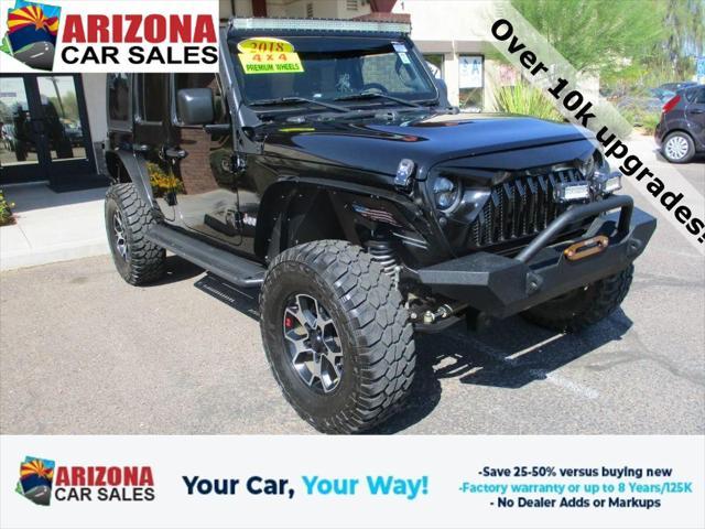 used 2018 Jeep Wrangler Unlimited car, priced at $26,157