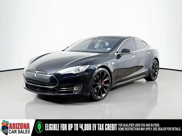 used 2015 Tesla Model S car, priced at $21,495