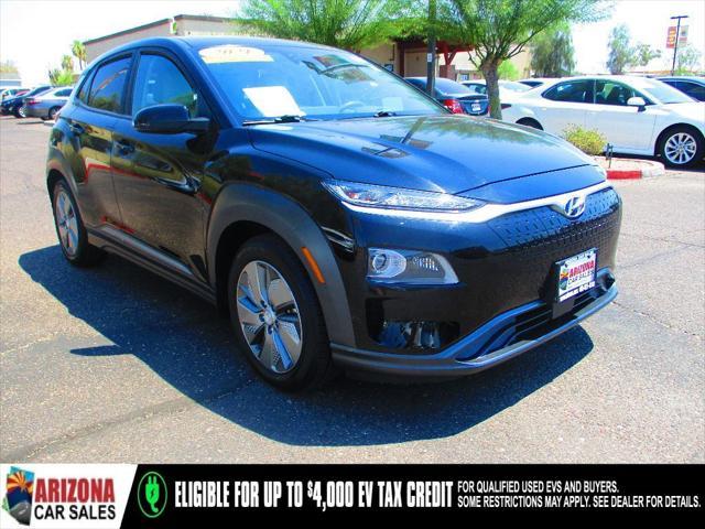 used 2021 Hyundai Kona EV car, priced at $23,178