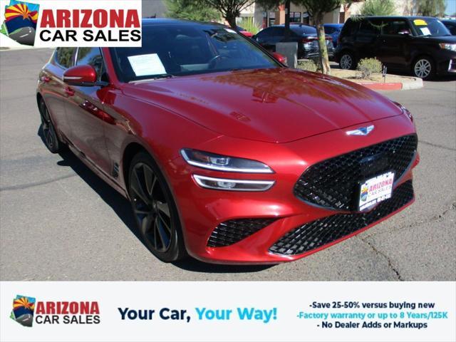 used 2022 Genesis G70 car, priced at $30,828