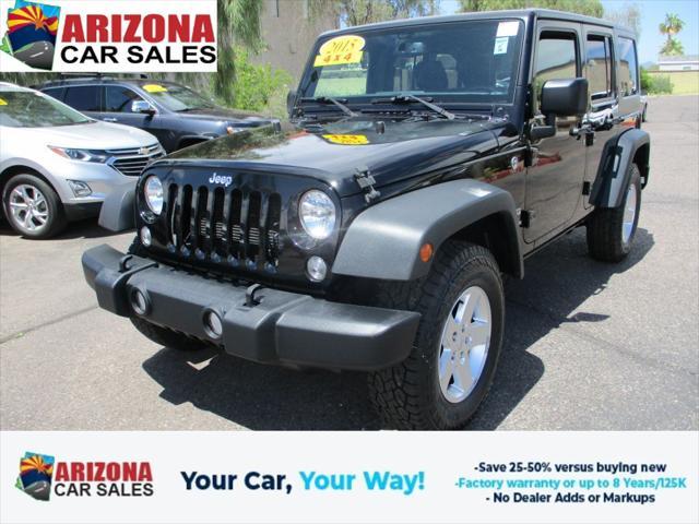 used 2015 Jeep Wrangler Unlimited car, priced at $22,375