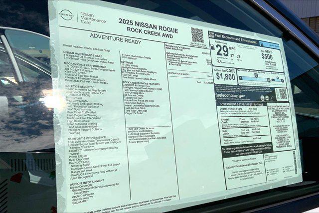 new 2025 Nissan Rogue car, priced at $36,384