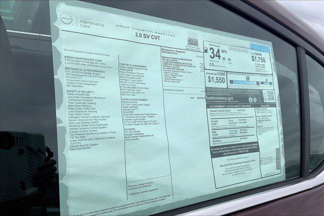 new 2025 Nissan Sentra car, priced at $23,341