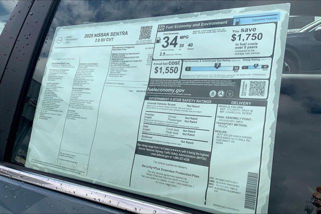 new 2025 Nissan Sentra car, priced at $23,723