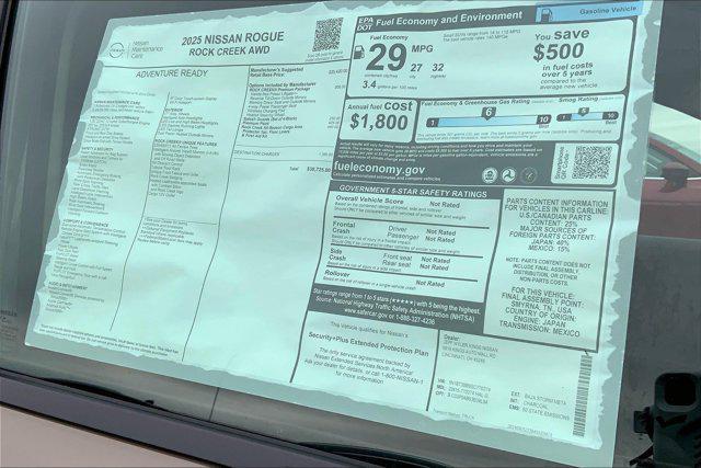 new 2025 Nissan Rogue car, priced at $37,102