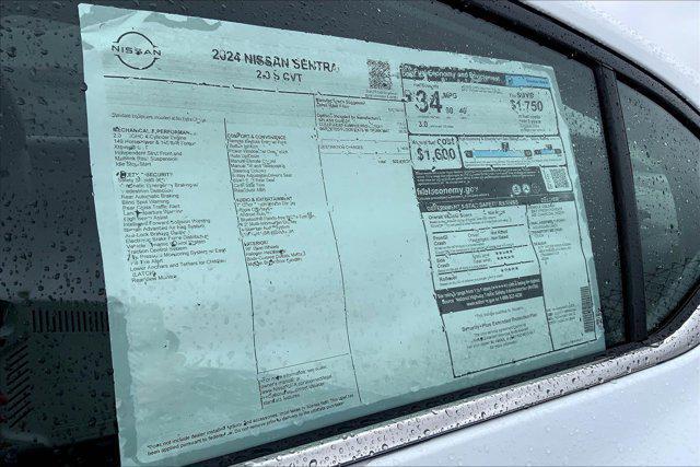 new 2024 Nissan Sentra car, priced at $21,309