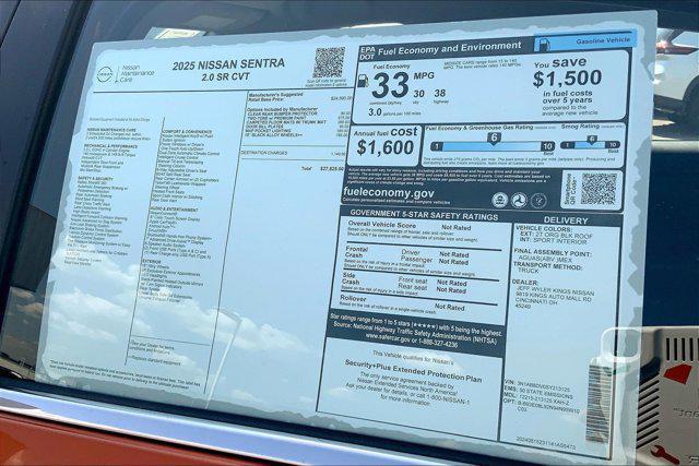 new 2025 Nissan Sentra car, priced at $26,189