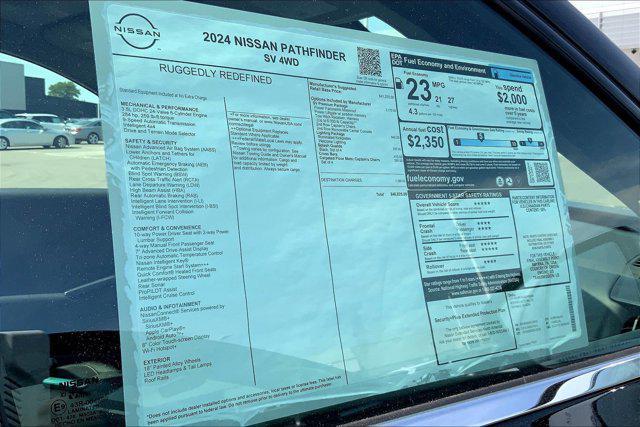 new 2024 Nissan Pathfinder car, priced at $39,884