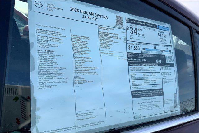 new 2025 Nissan Sentra car, priced at $23,341