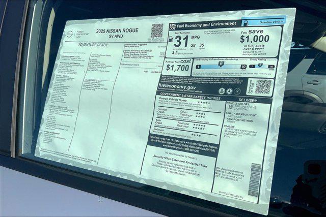 new 2025 Nissan Rogue car, priced at $32,243