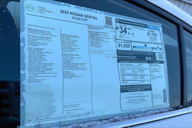 new 2025 Nissan Sentra car, priced at $23,723