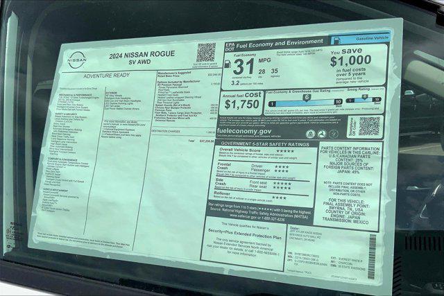 new 2024 Nissan Rogue car, priced at $35,538