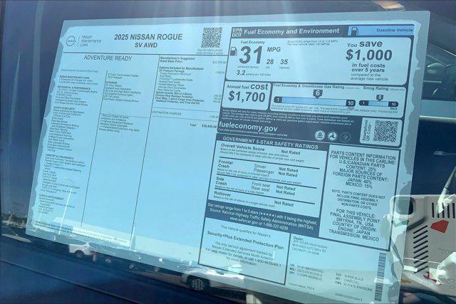 new 2025 Nissan Rogue car, priced at $34,040