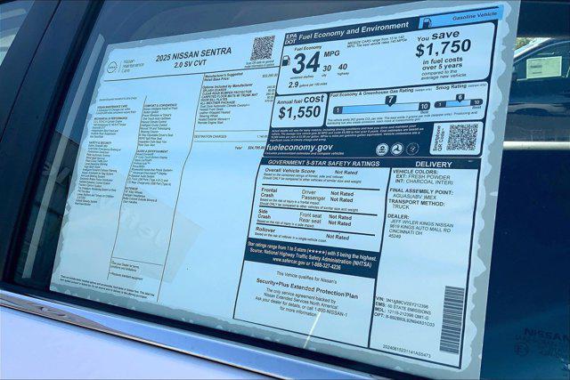 new 2025 Nissan Sentra car, priced at $23,341