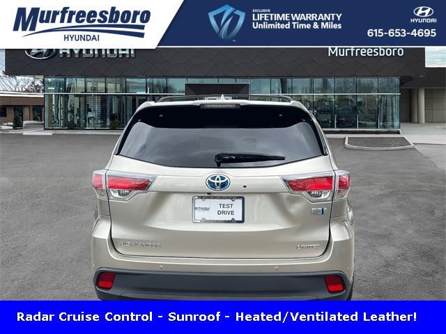 used 2015 Toyota Highlander Hybrid car, priced at $18,681