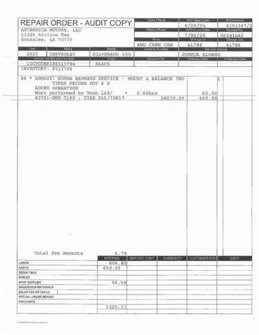 used 2023 Chevrolet Silverado 1500 car, priced at $37,300