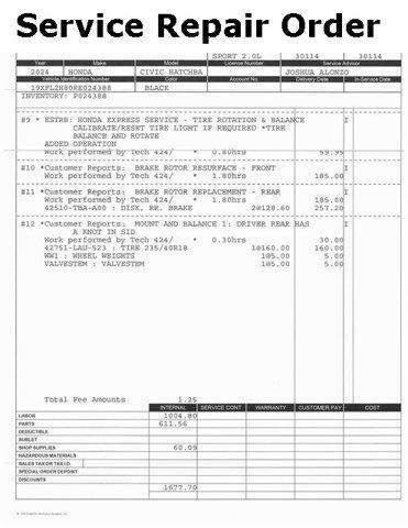 used 2024 Honda Civic car, priced at $25,000