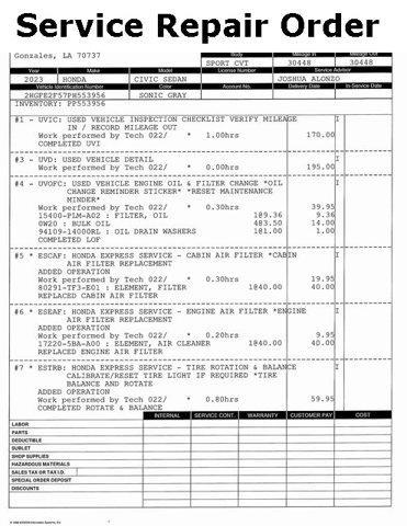 used 2023 Honda Civic car, priced at $25,000
