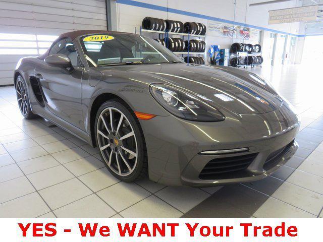 used 2019 Porsche 718 Boxster car, priced at $49,000