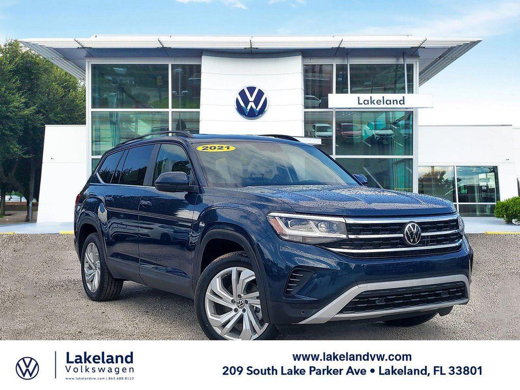 used 2021 Volkswagen Atlas car, priced at $21,962