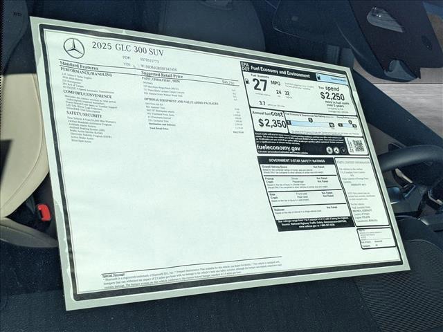 new 2025 Mercedes-Benz GLC 300 car, priced at $56,235