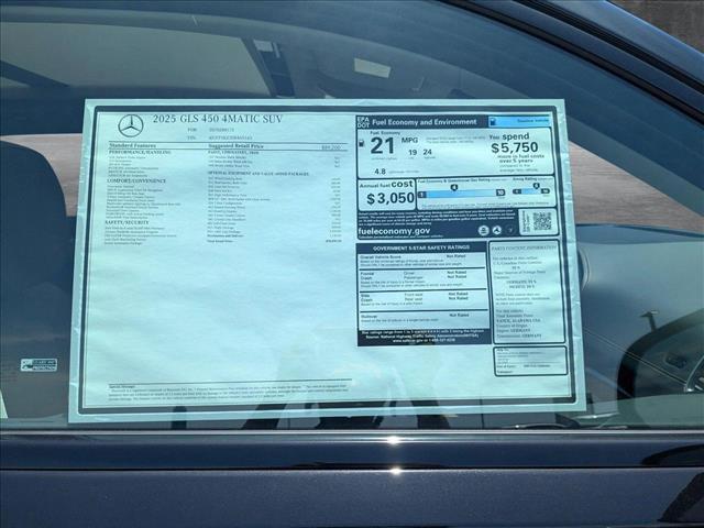 new 2025 Mercedes-Benz GLS 450 car, priced at $98,850