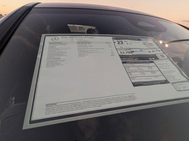 new 2026 Mercedes-Benz AMG CLE 53 car, priced at $85,350