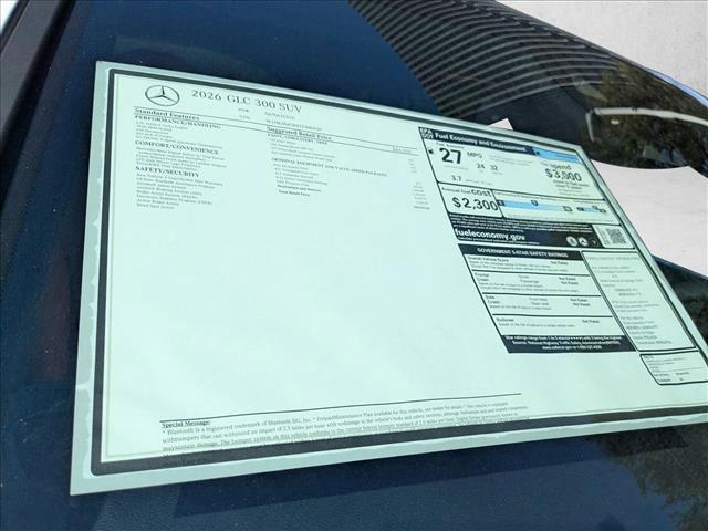 new 2026 Mercedes-Benz GLC 300 car, priced at $58,950