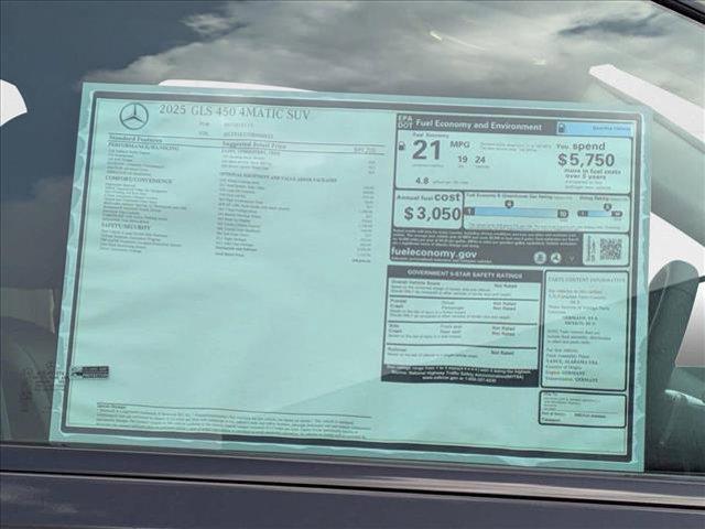 new 2025 Mercedes-Benz GLS 450 car, priced at $98,850